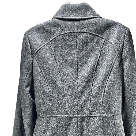 Kenneth Cole Reaction Womens Gray Wool Blend Coat Size 8 Dry Clean Only - Picture 7 of 16